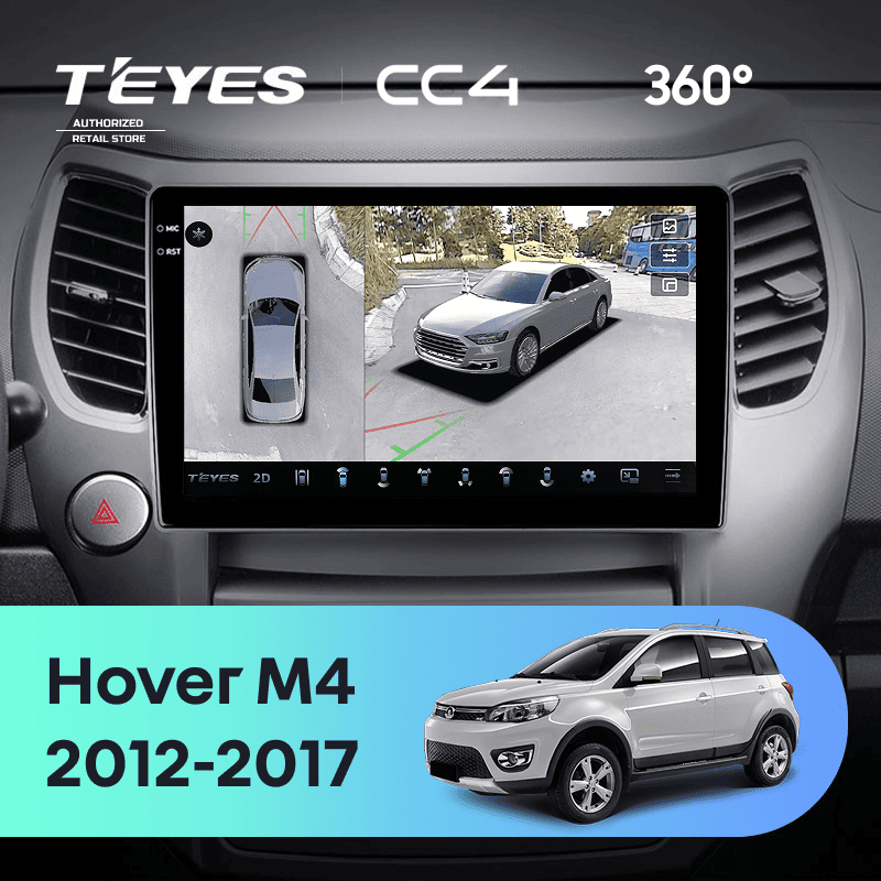 Штатная магнитола Teyes CC4 360 6/64 Great Wall Hover M4 (2012-2017)