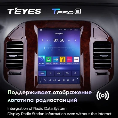 Штатная магнитола Tesla style Teyes TPRO 2 4/32 Mitsubishi Pajero 3 V70 V60 (1999-2006)