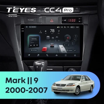 Штатная магнитола Teyes CC4 Pro 8/128 Toyota Mark II 9 X100 (2000-2007) F1