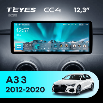 Штатная магнитола Teyes CC4 12.3" 8/128 Audi A3 3 8V (2012-2020)