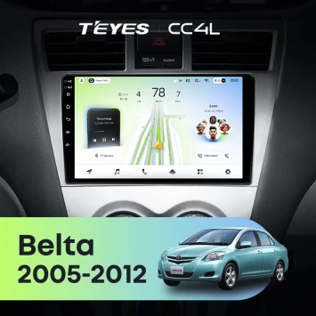 Штатная магнитола Teyes CC4L 6/64 с DTS Toyota Belta (2005-2012)