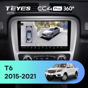 Штатная магнитола Teyes CC4 Pro 360 8/128 JAC T6 (2015-2021)