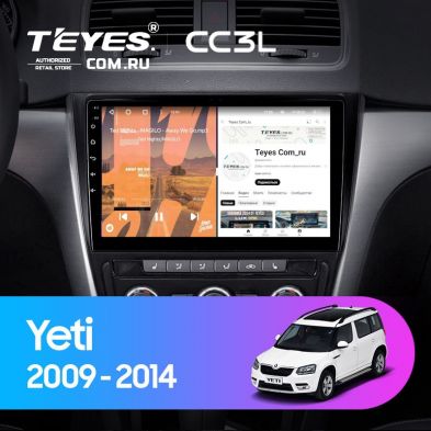 Штатная магнитола Teyes CC3L 4/32 Skoda Yeti 5L (2009-2014)