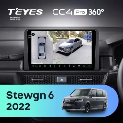 Штатная магнитола Teyes CC4 Pro 360 12/256 Honda Stepwgn 6 2022+ Правый руль