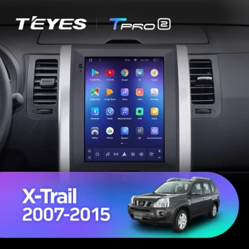 Штатная магнитола Tesla style Teyes TPRO 2 4/64 Nissan X-Trail (2007-2015) F1