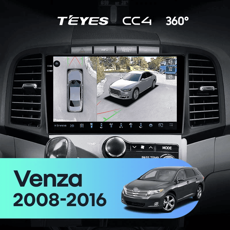 Штатная магнитола Teyes CC4 360 6/64 Toyota Venza (2008-2016)