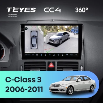 Штатная магнитола Teyes CC4 360 6/64 Mercedes-Benz C-Class 3 W204 S204 (2006-2011)