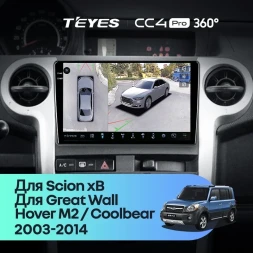 Штатная магнитола Teyes CC4 Pro 360 8/128 Scion xB (2003-2007)
