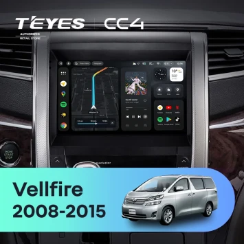 Штатная магнитола Teyes CC4 8/128 Toyota Vellfire (2008-2015)
