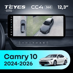 Штатная магнитола Teyes CC4 12.3" 360 6/64 Toyota Camry 10 XV80 (2024-2026)