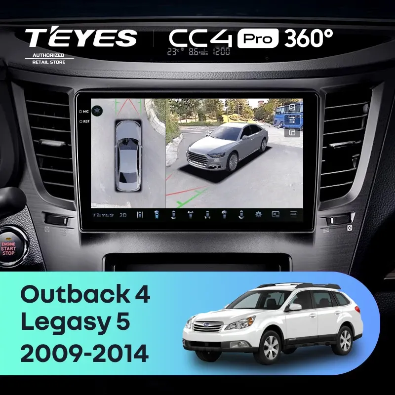 Штатная магнитола Teyes CC4 Pro 360 8/128 Subaru Outback 4 (2009-2014)