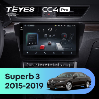 Штатная магнитола Teyes CC4 Pro 8/128 Skoda Superb 3 (2015-2019)