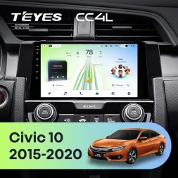 Штатная магнитола Teyes CC4L 6/64 с DTS Honda Civic 10 FC FK (2015-2020)