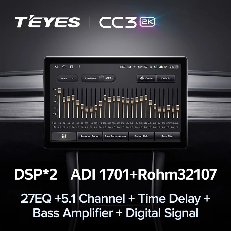 Штатная магнитола Teyes CC3 2K 4/32 Jeep Compass 1 MK (2009-2015) (13&quot;)