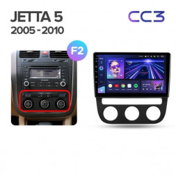 Штатная магнитола Teyes CC3 4/32 Volkswagen Jetta 5 (2005-2010) F2