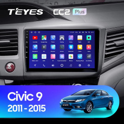 Штатная магнитола Teyes CC2 Plus 4/32 Honda Civic 9 FB FK FD (2011-2015)