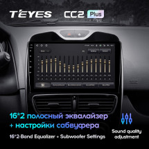 Штатная магнитола Teyes CC2L Plus 1/16 Renault Clio 4 BH98 KH98 (2016-2019)