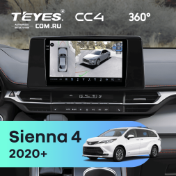 Штатная магнитола Teyes CC4 360 8/128 Toyota Sienna 4 (2020-2026)