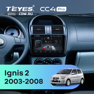 Штатная магнитола Teyes CC4 Pro 8/128 Suzuki Ignis 2 (2003-2008)