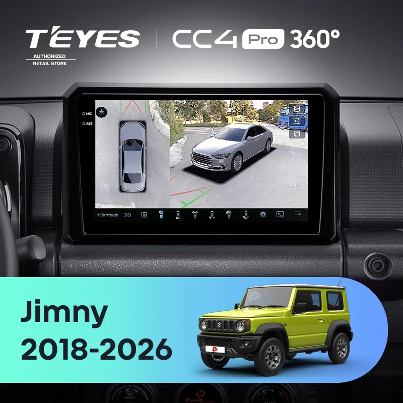 Штатная магнитола Teyes CC4 Pro 360 8/128 Suzuki Jimny JB64 (2018-2026)