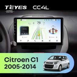 Штатная магнитола Teyes CC4L 4/64 Citroen C1 (2005-2014)