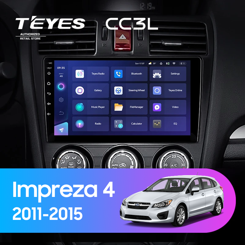 Штатная магнитола Teyes CC3L 4/32 Subaru Impreza 4 (2011-2015) Тип-A