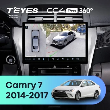 Штатная магнитола Teyes CC4 Pro 360 12/256 Toyota Camry 7 XV 50 55 (2014-2017) (11") F4