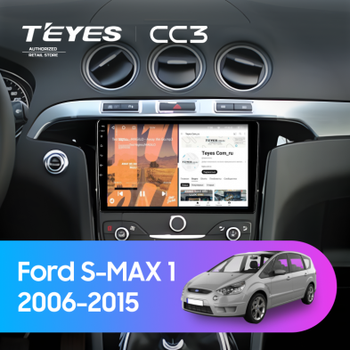 Штатная магнитола Teyes CC3 4/32 Ford S-MAX 1 (2006-2015) F3