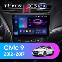 Штатная магнитола Teyes CC3 2K 4/32 Honda Civic 9 FK FB (2012-2017)