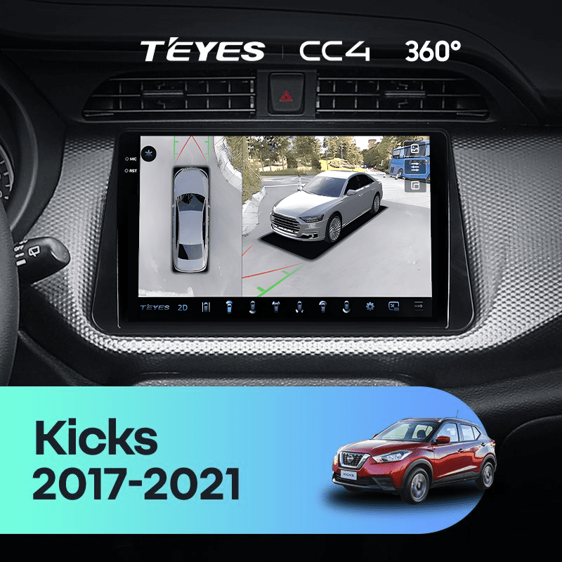 Штатная магнитола Teyes CC4 360 6/64 Nissan Kicks P15 (2017-2021)