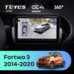 Штатная магнитола Teyes CC4 360 6/64 Mercedes-Benz Smart Fortwo 3 C453 A453 W453 (2014-2020)