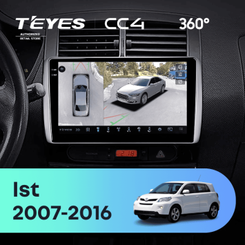 Штатная магнитола Teyes CC4 360 8/128 Toyota Ist XP110 (2007-2016)