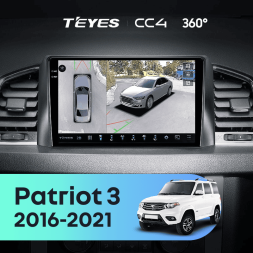Штатная магнитола Teyes CC4 360 8/128 UAZ Patriot 3 (2016-2021) F1