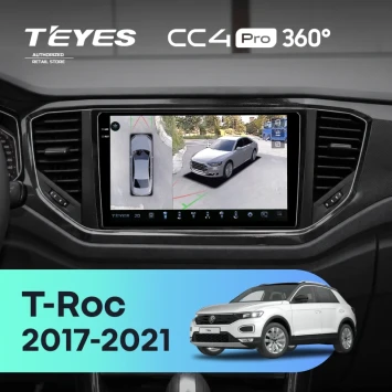 Штатная магнитола Teyes CC4 Pro 360 8/128 Volkswagen T-Roc (2017-2021)
