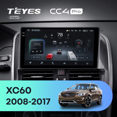 Штатная магнитола Teyes CC4 Pro 12/256 Volvo XC60 I 1 (2013-2017) Тип-B