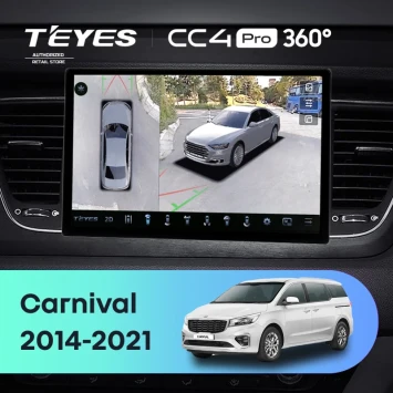 Штатная магнитола Teyes CC4 Pro 360 8/128 Kia Carnival YP (2014-2021) F1 Тип-B (13")