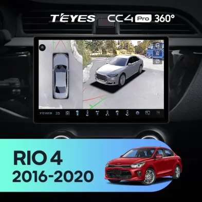 Штатная магнитола Teyes CC4 Pro 360 8/128 Kia Rio 4 (2016-2020) Тип-A (13")