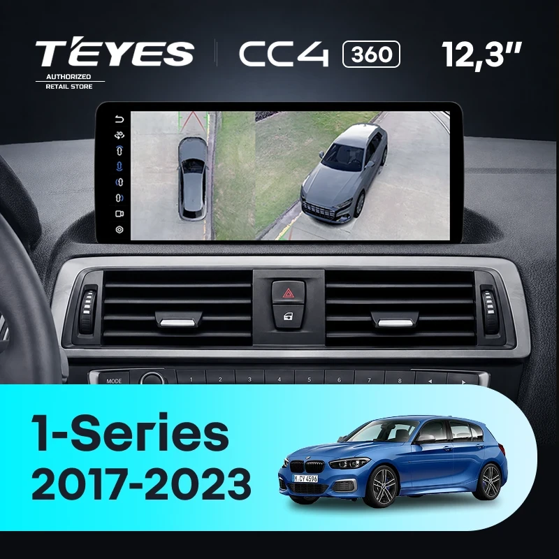 Штатная магнитола Teyes CC4 12.3" 360 8/128 BMW 1-Series F21 F20 F52 (EVO) (2017-2023)