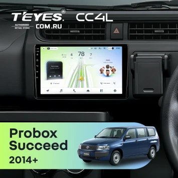 Штатная магнитола Teyes CC4L 6/64 с DTS Toyota Probox (2014-2026)