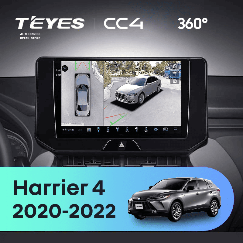 Штатная магнитола Teyes CC4 360 6/64 Toyota Harrier 4 XU80 (2020-2022)