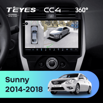Штатная магнитола Teyes CC4 360 6/64 Nissan Sunny (2014-2016)