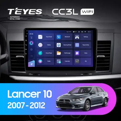 Штатная магнитола Teyes CC3L WiFi 2/32 Mitsubishi Lancer 10 CY (2007-2012) Тип-A