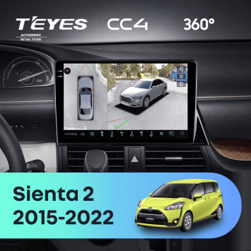 Штатная магнитола Teyes CC4 360 8/128 Toyota Sienta 2 XP170 (2015-2022)