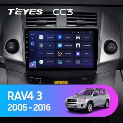 Штатная магнитола Teyes CC3 4/64 Toyota RAV4 3 XA30 (2005-2016) F1 9&quot;