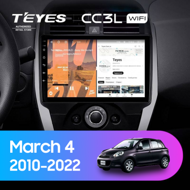Штатная магнитола Teyes CC3L WiFi 2/32 Nissan March 4 (K13) (2010-2022) F1