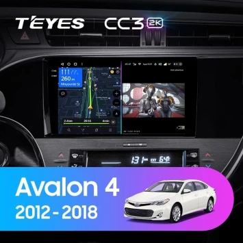 Штатная магнитола Teyes CC3 2K 4/64 Toyota Avalon IV XX40 (2012-2018)