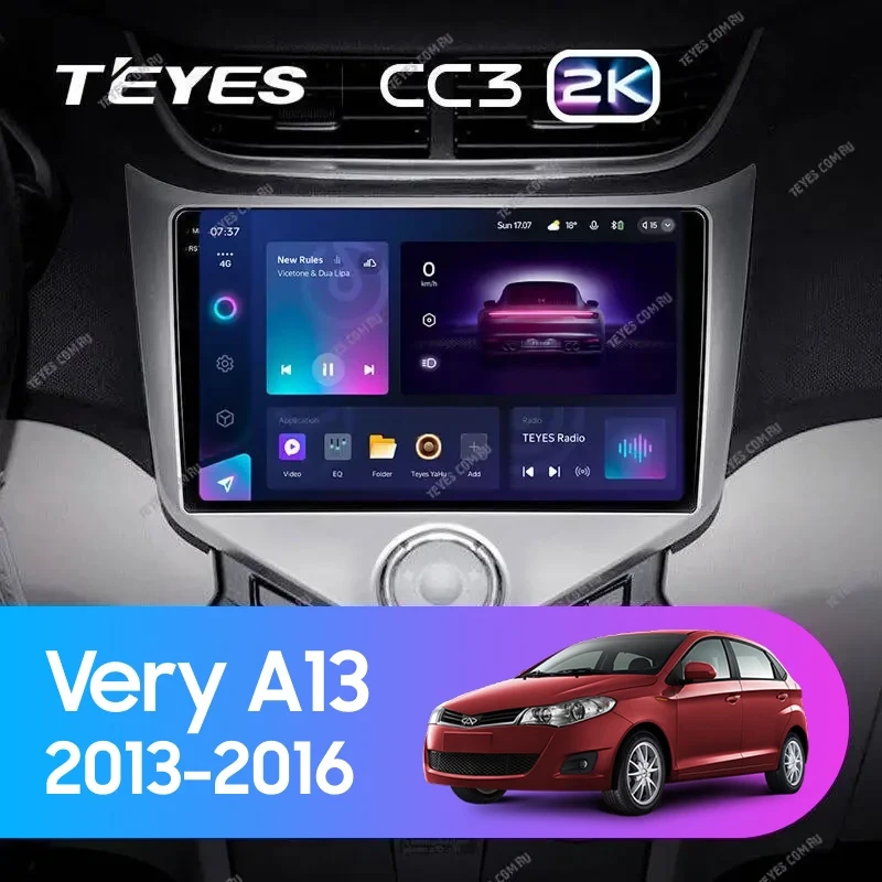 Штатная магнитола Teyes CC3 2K 4/32 Chery Very A13 (2013-2016) F1