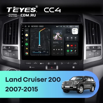 Штатная магнитола Teyes CC4 6/64 Toyota Land Cruiser 11 200 (2007-2015) F3 Тип-C