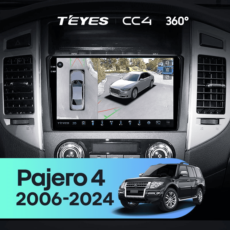 Штатная магнитола Teyes CC4 360 6/64 Mitsubishi Pajero 4 V80 V90 (2006-2024)