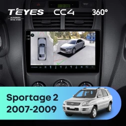 Штатная магнитола Teyes CC4 360 8/128 Kia Sportage 2 (2007-2009)